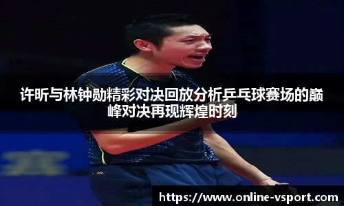 许昕与林钟勋精彩对决回放分析乒乓球赛场的巅峰对决再现辉煌时刻